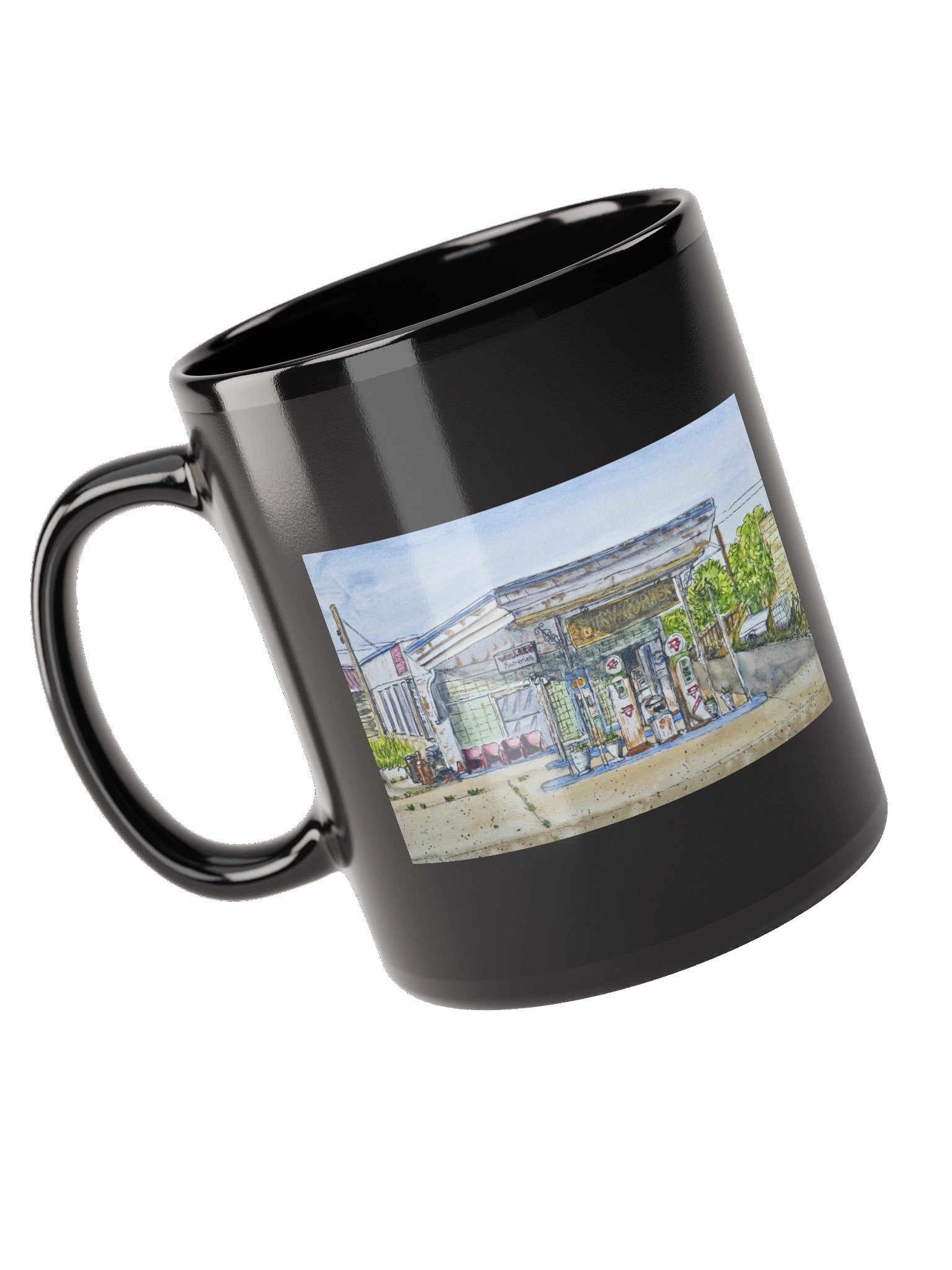 Busy Corner - Black Mug product image (10)