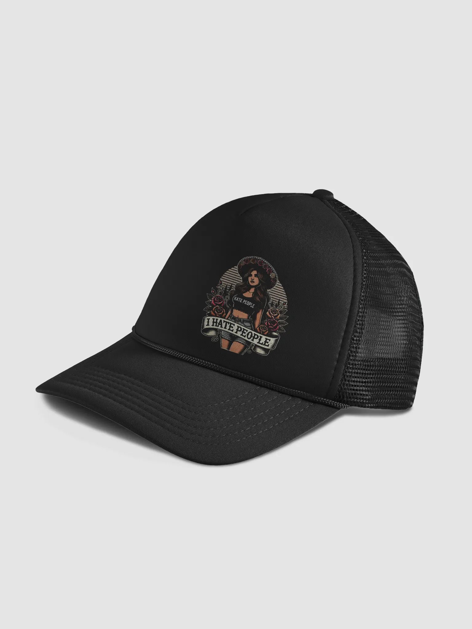 I HATE PEOPLE - Trucker Hat - by VibecraftTwo product image (4)