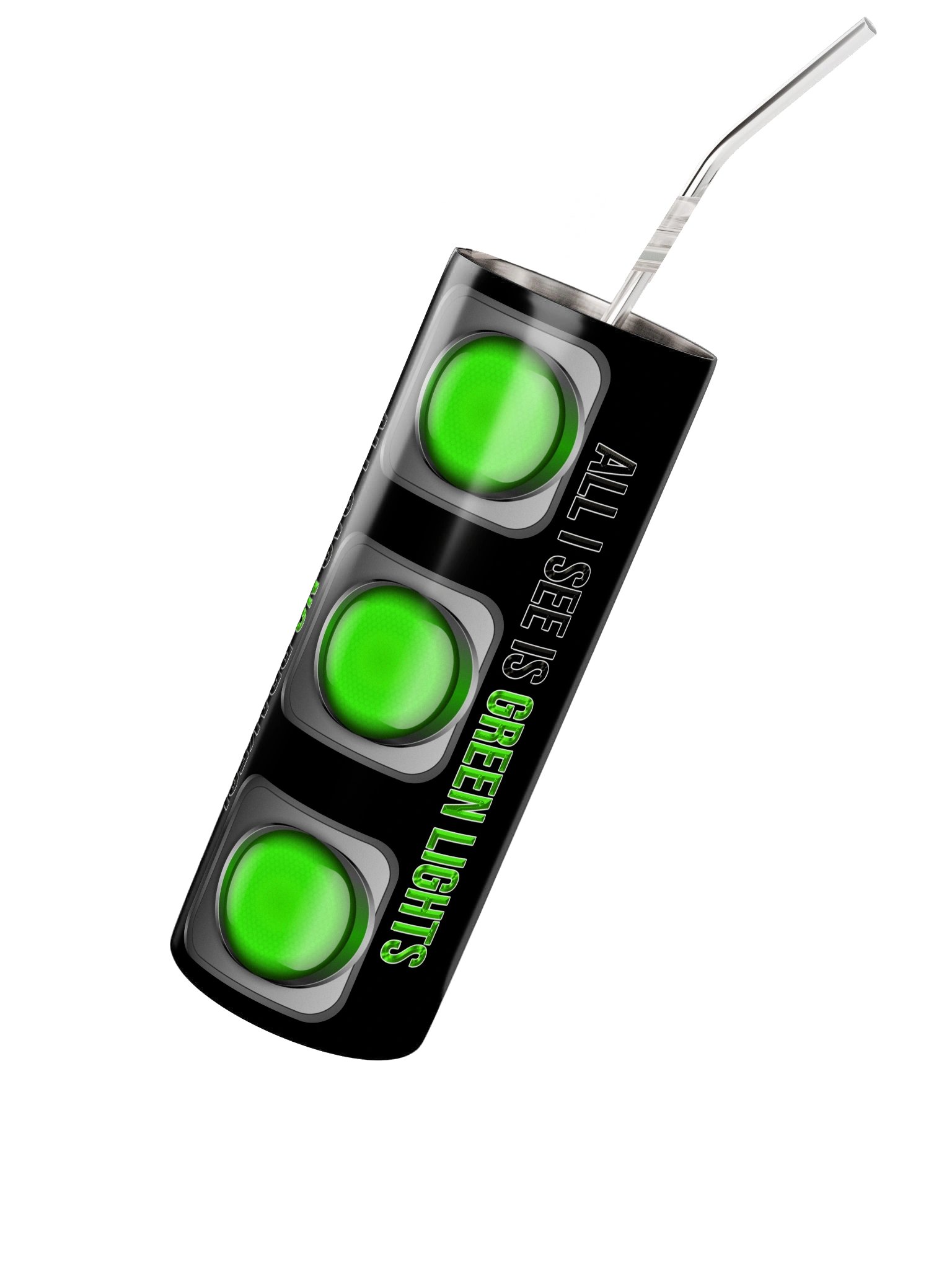 All I See Is Green Lights, 20oz Tumbler, BV product image (2)