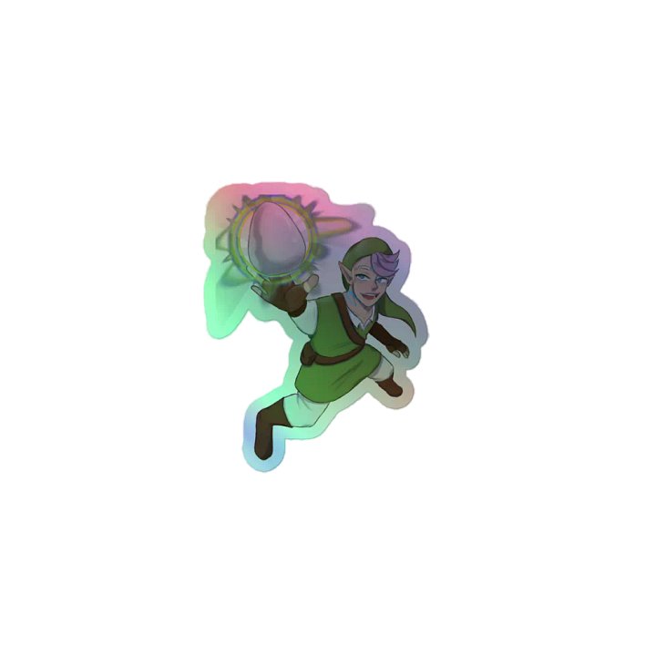 'The Legendary Hero 2: Egg of Sustenance' Holographic Sticker product image (1)