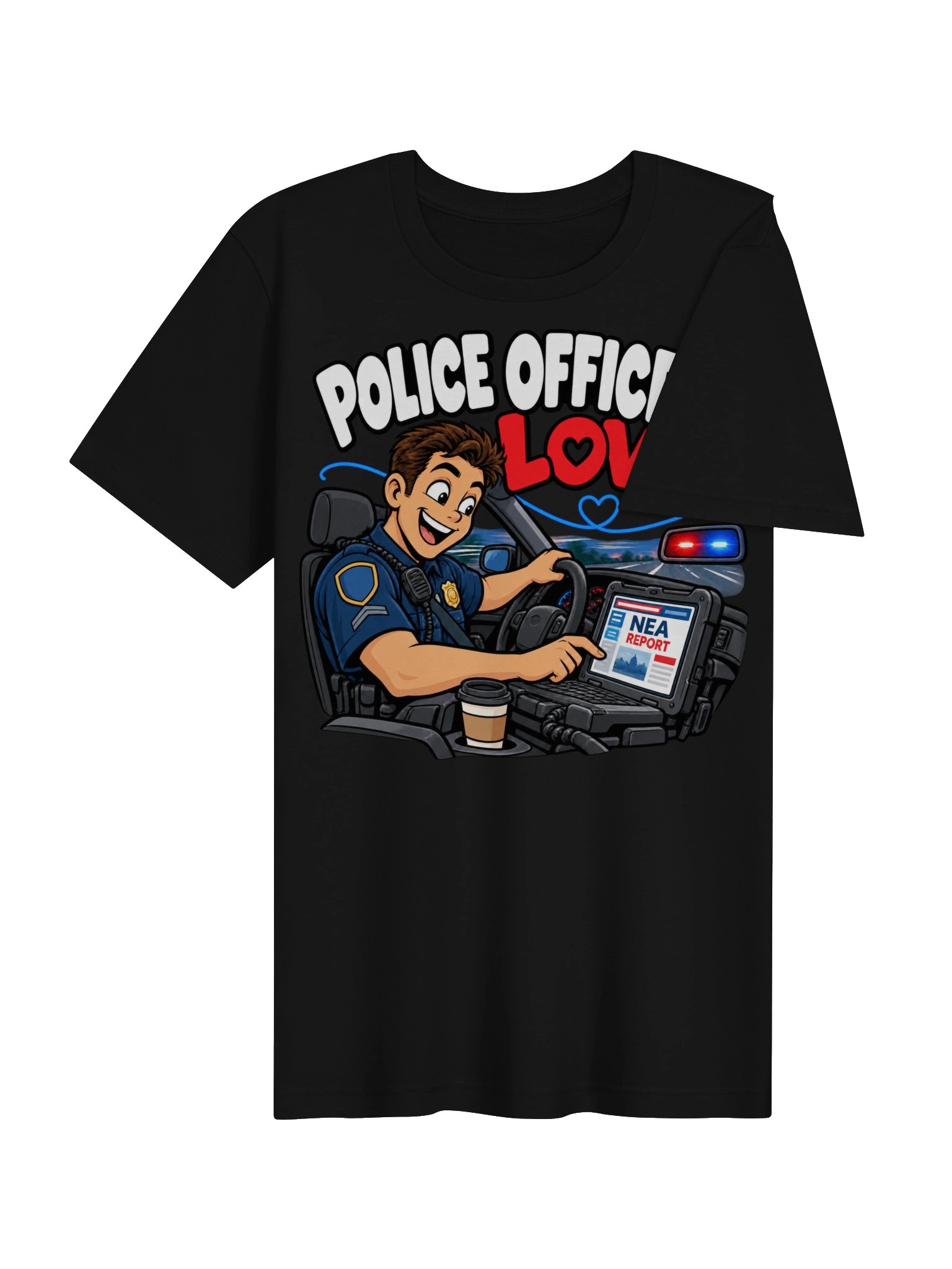 Police Love NEA Report T-Shirt product image (31)