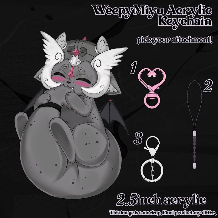 WeepyMiyu Keychain [PREORDER] product image (1)