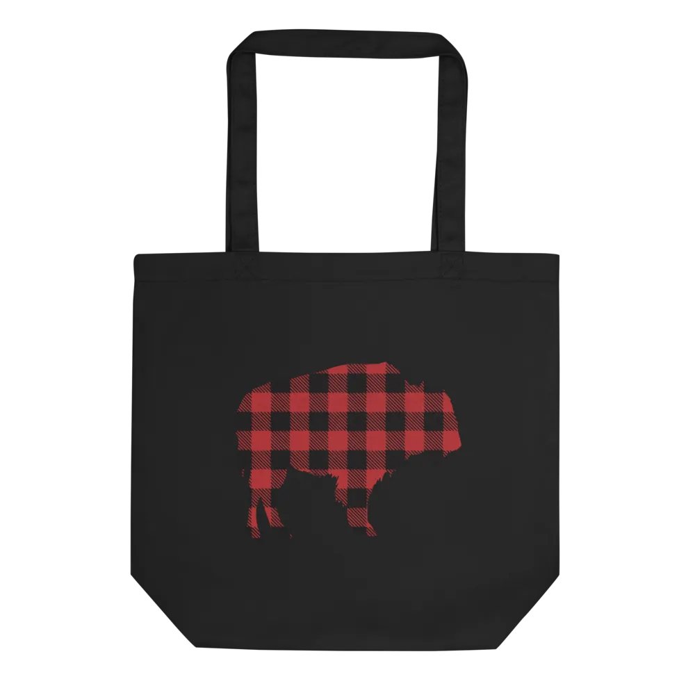 Buffalo Check Canvas Tote product image (1)