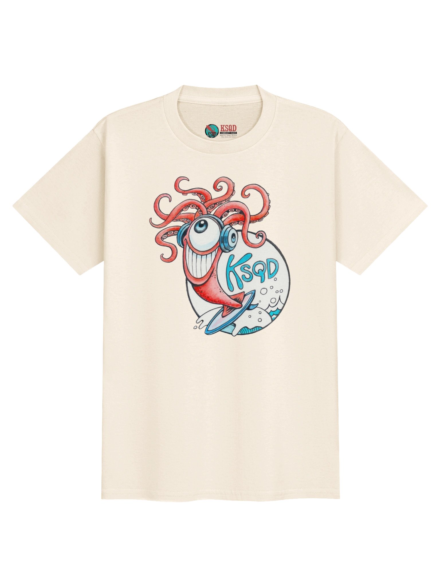 KSQD 2026 Winning Design – Squid & Ocean Kids' T-Shirt product image (2)