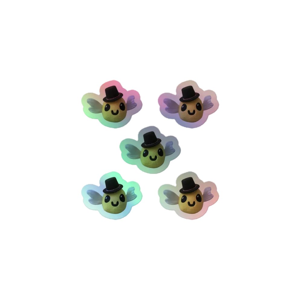 Cali the Beefish Swarm Holographic Stickers product image (1)