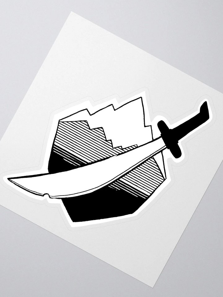 Ash-Kai Black & White Symbol Sticker product image (2)