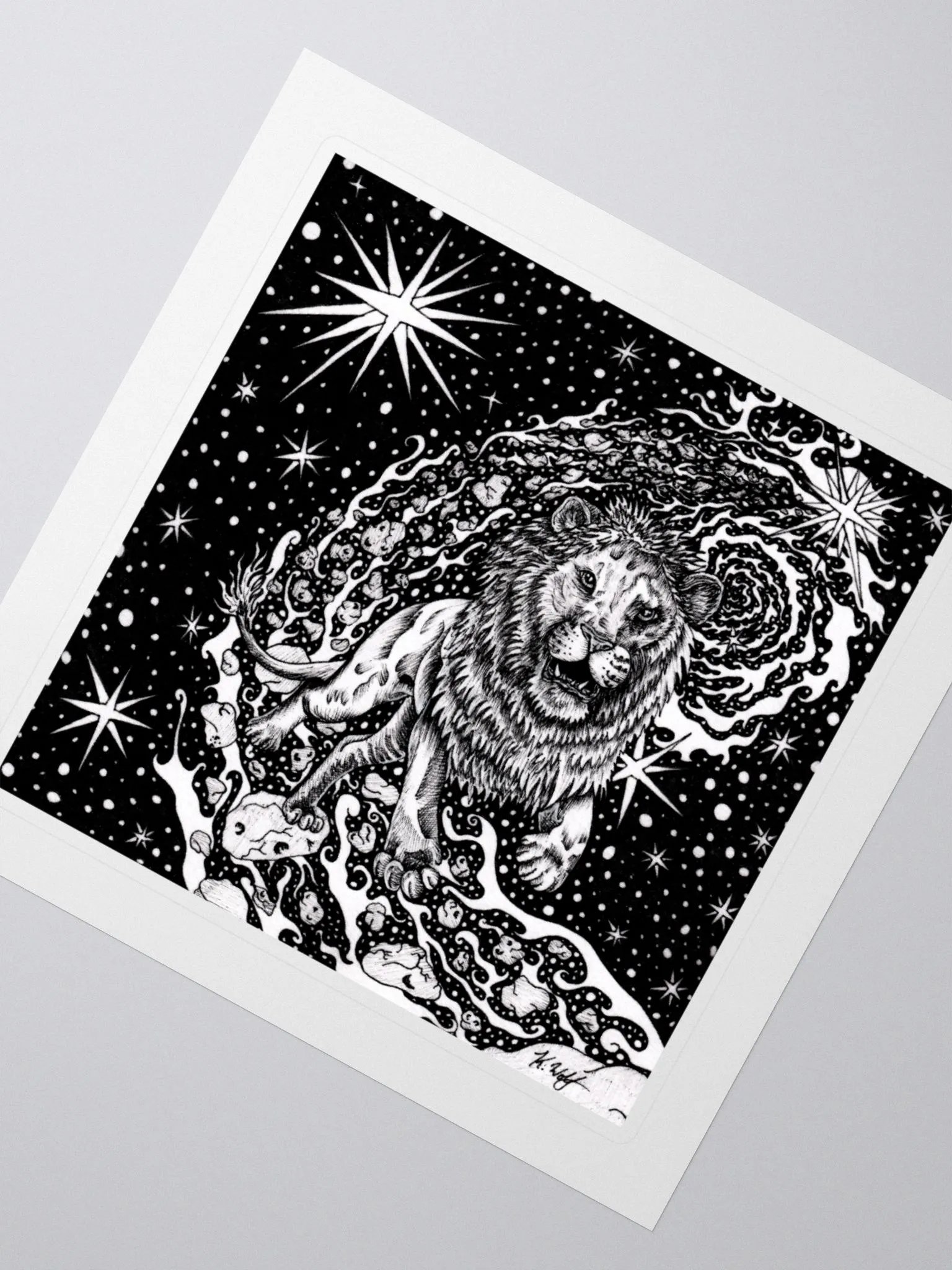 Leo Zodiac Kiss Cut Stickers product image (2)