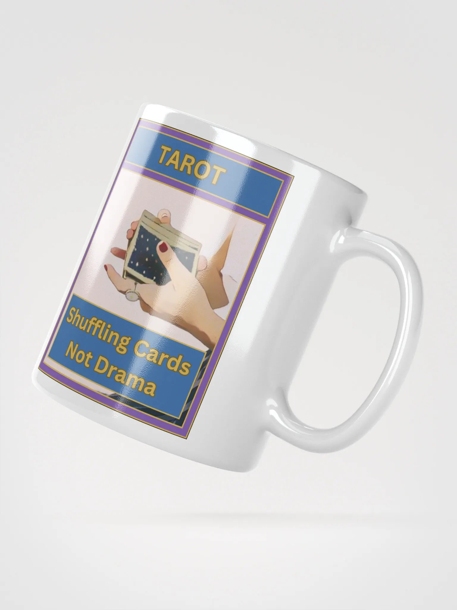 Tarot Shuffling Cards Not Drama Tarot Mug, Tarot Card Vibes Mug, Tarot Card Mug product image (2)