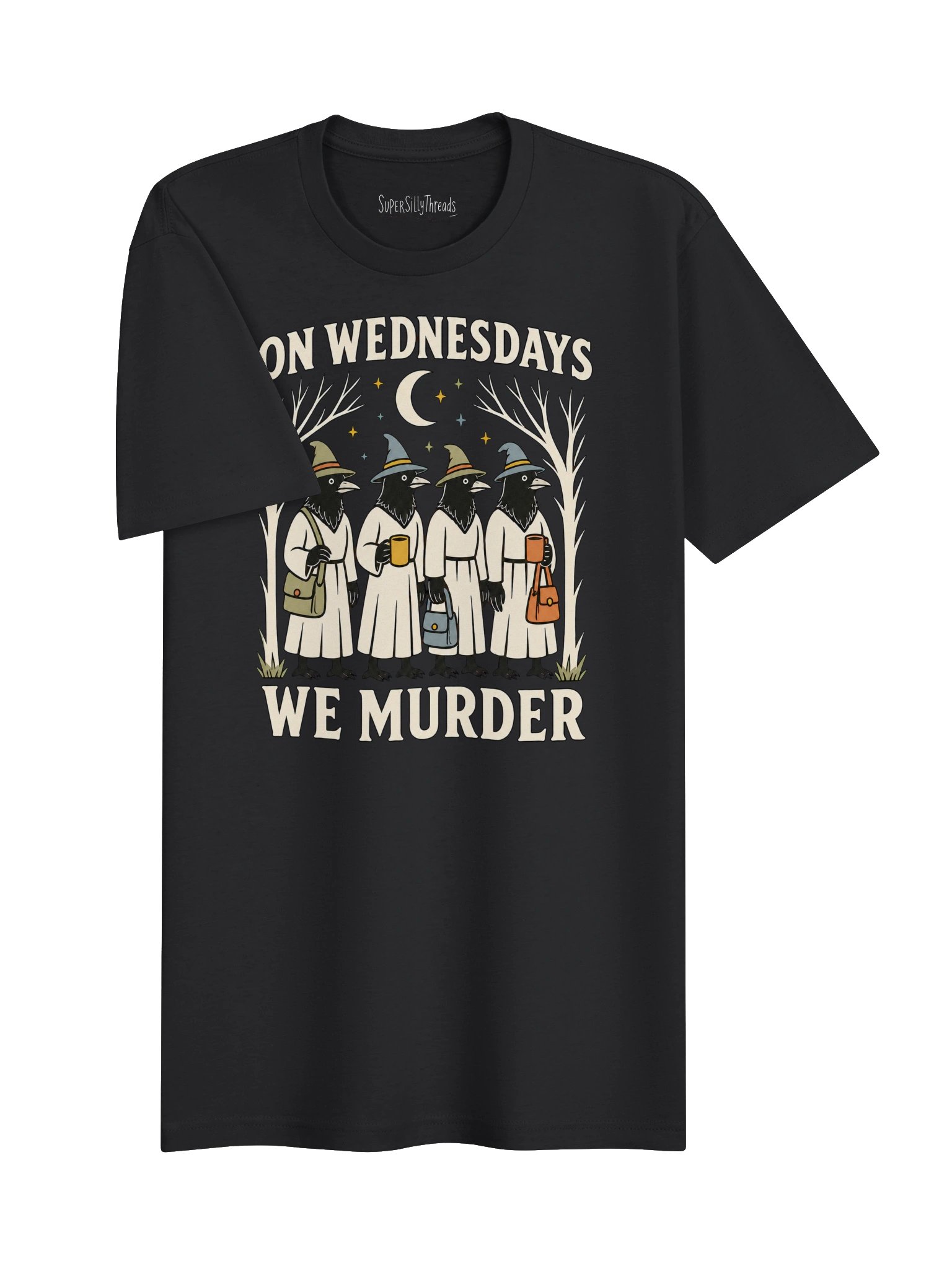 On Wednesdays We Murder Crow Coven Tee product image (9)