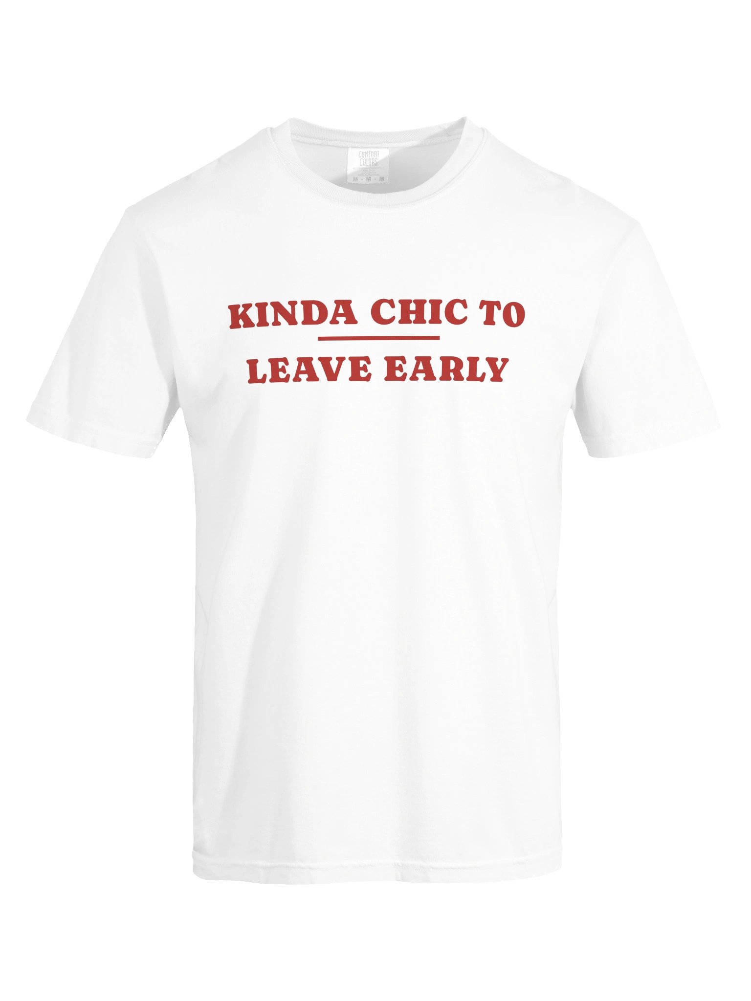 kinda chic to leave early white red product image (5)