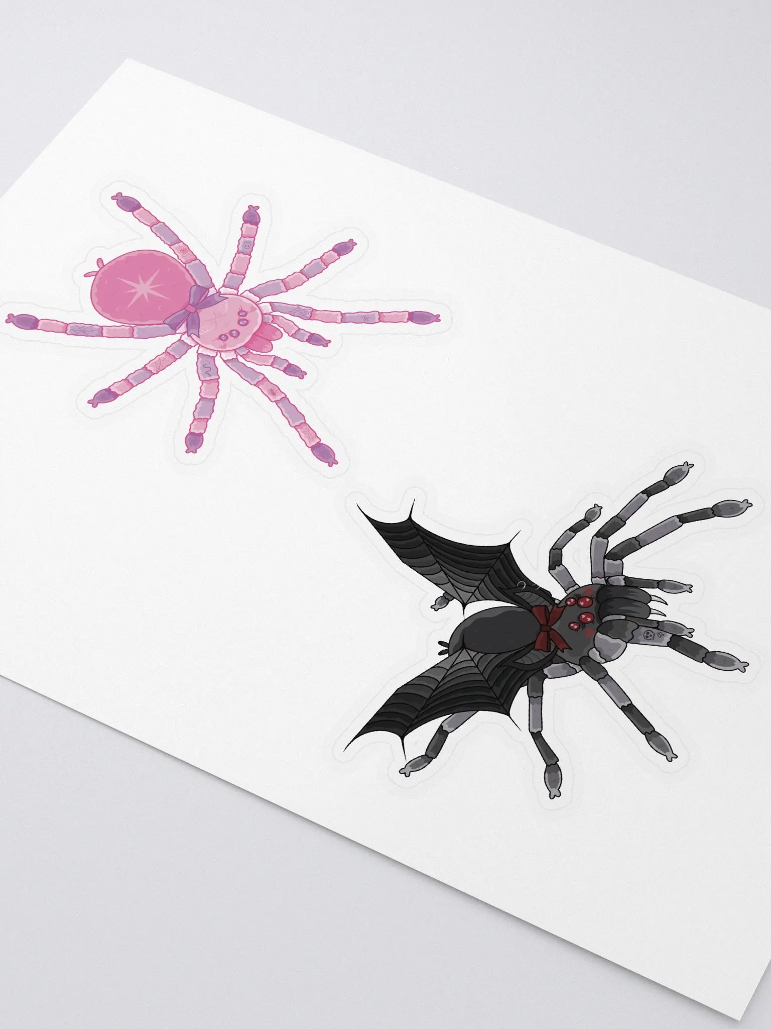 oh my goth/pastel spider sticker set product image (2)