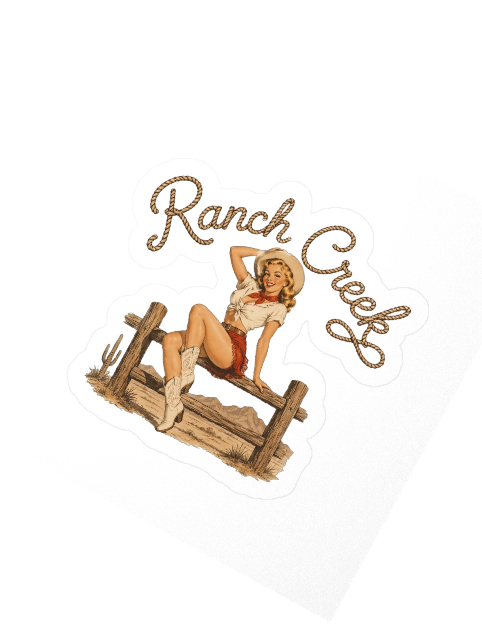 Blonde Cowgirl Sticker product image (2)