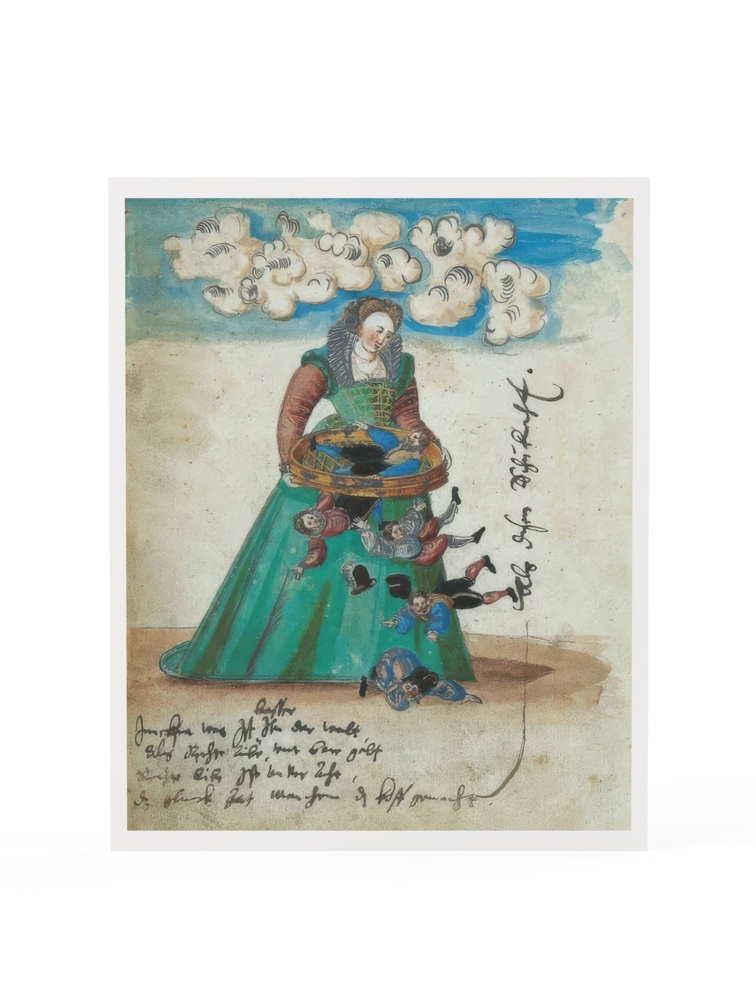 Sieving Suitors by Daniel von Reden - Art Print Poster 8 x 10 " product image (1)