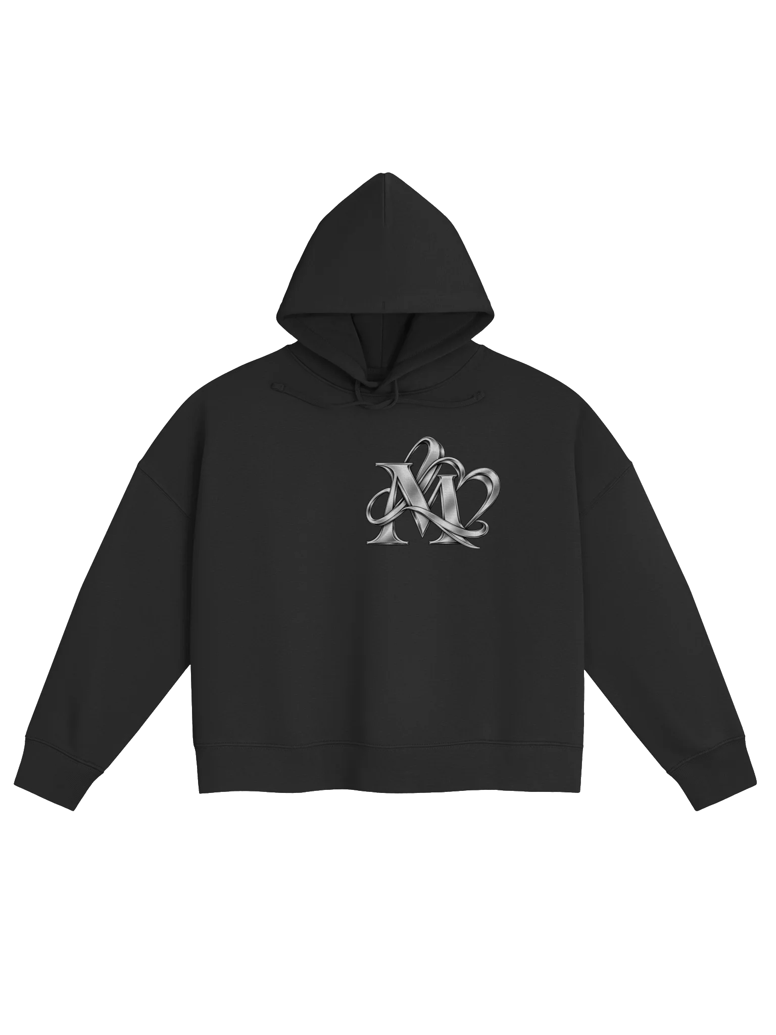 Silver Interwoven Monogram Women's Organic Hoodie product image (2)