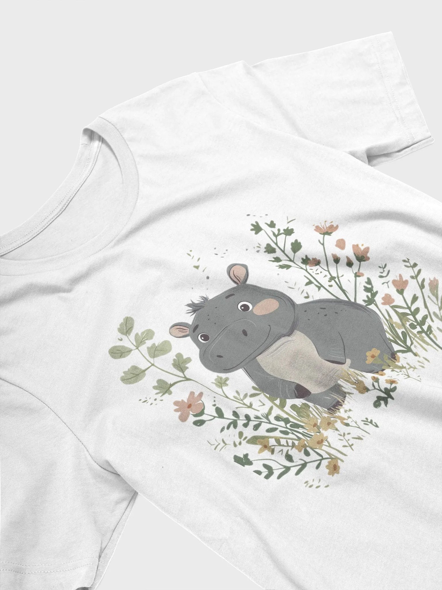 Hippo in Spring Garden Tee product image (3)
