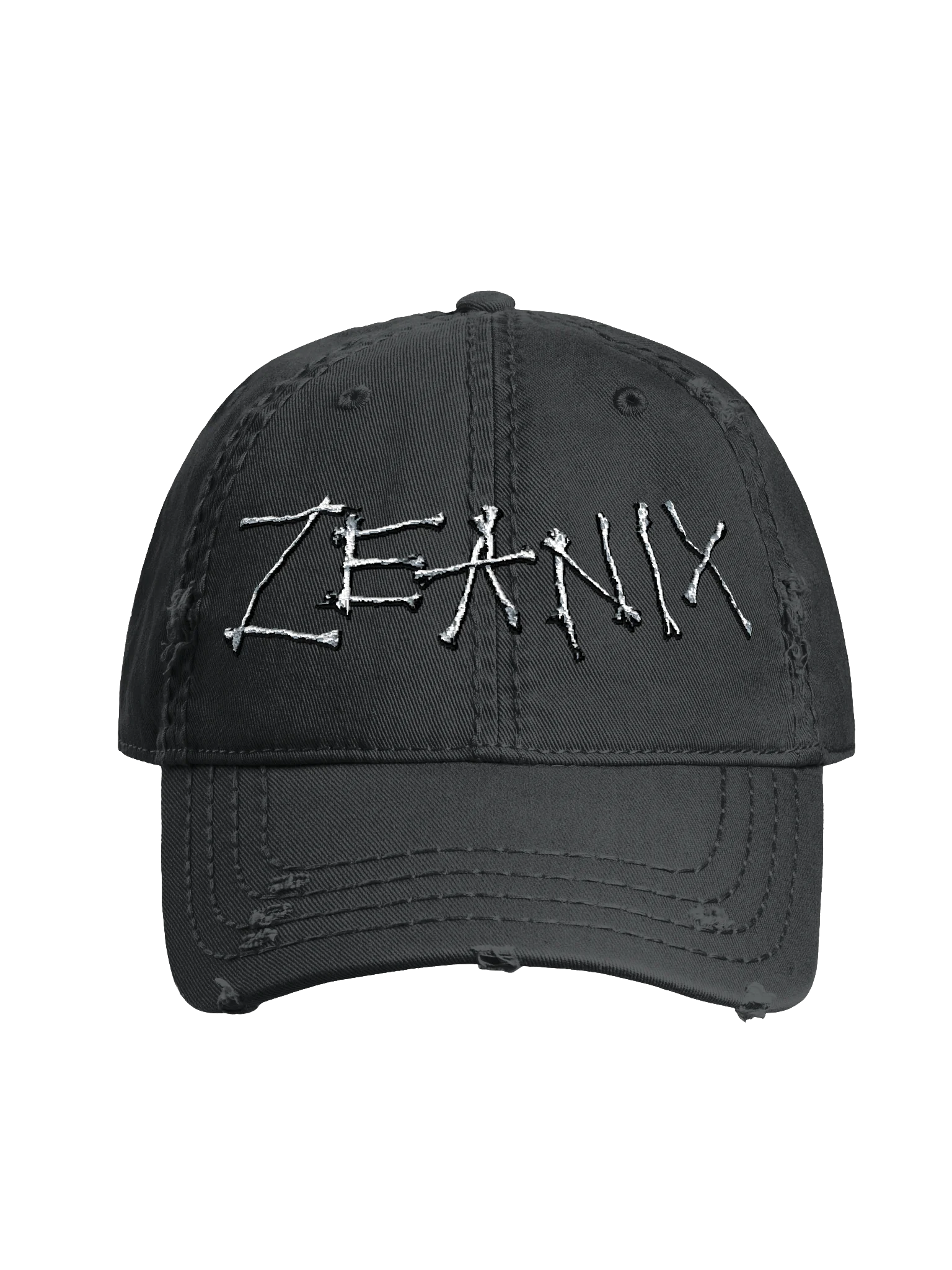 Thread Logo Distressed Hat (Bone White) product image (1)