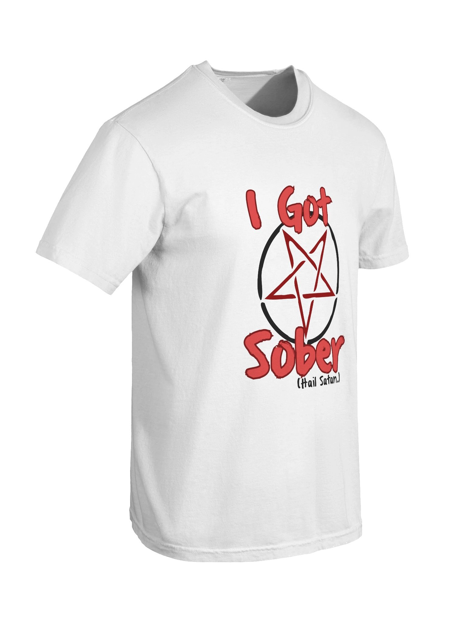 I Got Sober Hail Satan T-Shirt product image (8)
