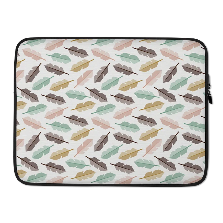 Mid-Century Modern Feathers Laptop Sleeve product image (2)