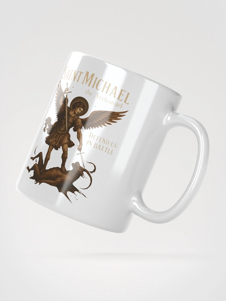 St Michael Defend Us In Battle Mug product image (4)