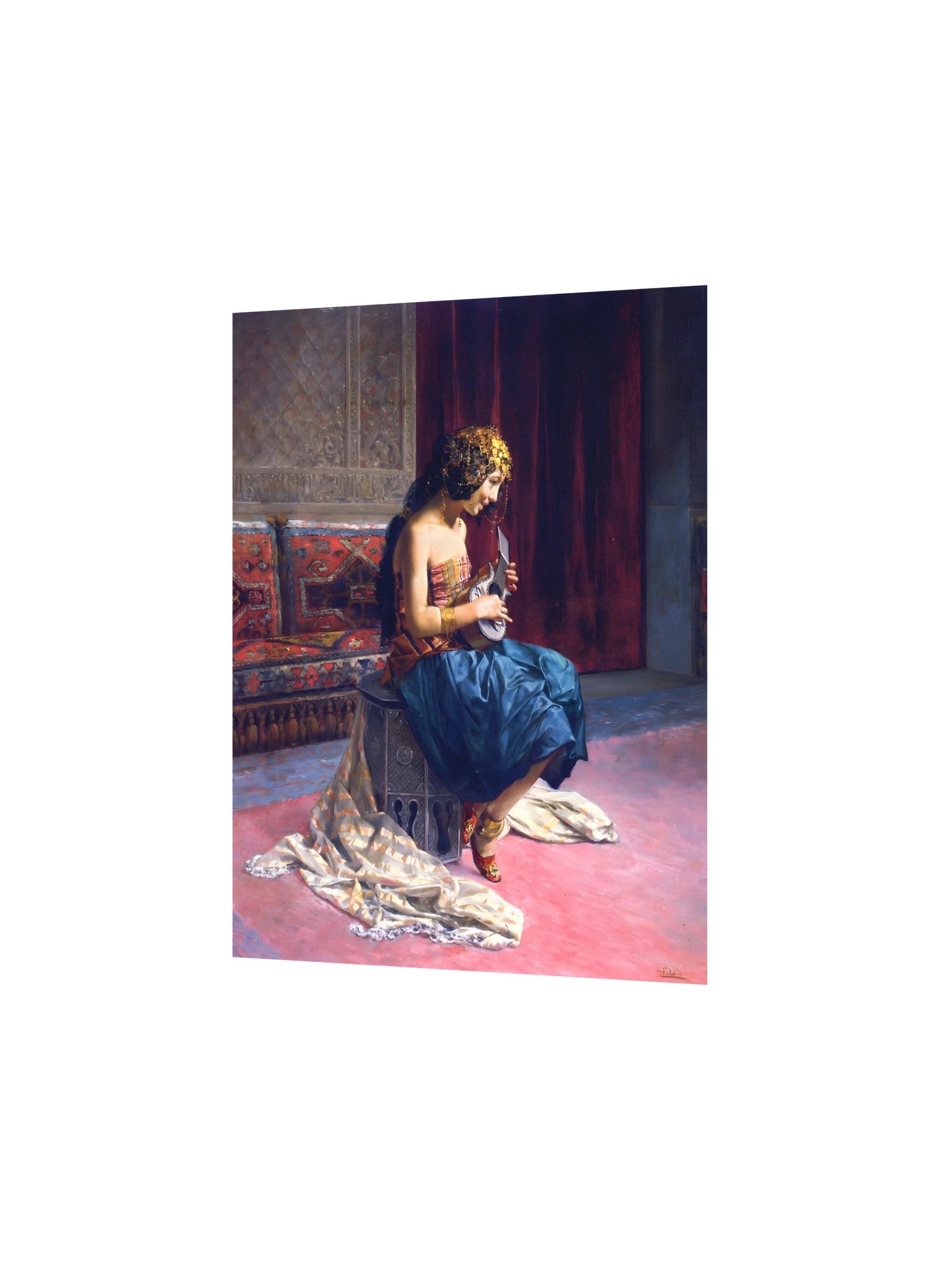 "The Young Musician" by Antonio Maria Fabrés y Costa Poster product image (3)