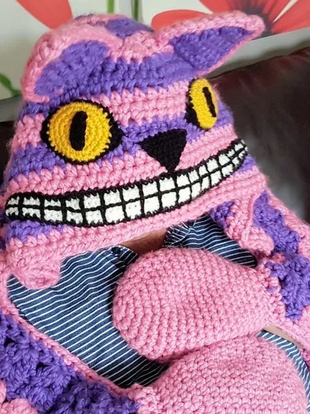Cheshire Cat Hooded Blanket Crochet Pattern, Adult & Child Sizes (PDF Pattern) product image (2)