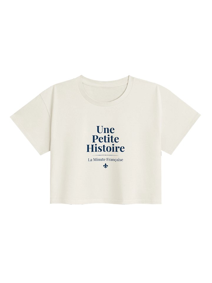 Une Petite Histoire Cropped T-Shirt — French Learning Merch for Women | Une Petite Histoire product image (2)