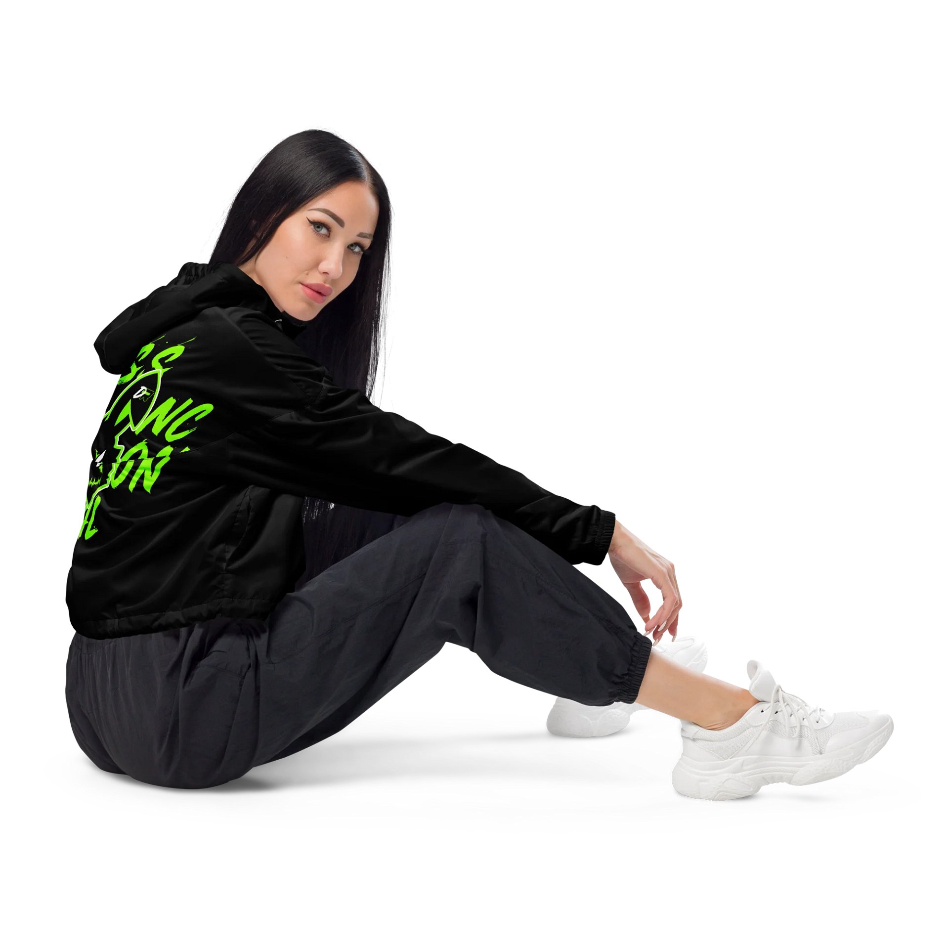Dissfunctional Rabbit Women's Cropped Windbreaker product image (4)