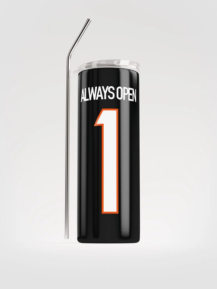 Tumbler con popote metálico ALWAYS OPEN product image (2)