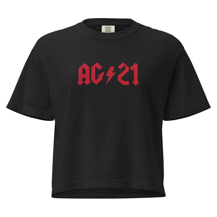 Women's Band Tee - Red product image (1)