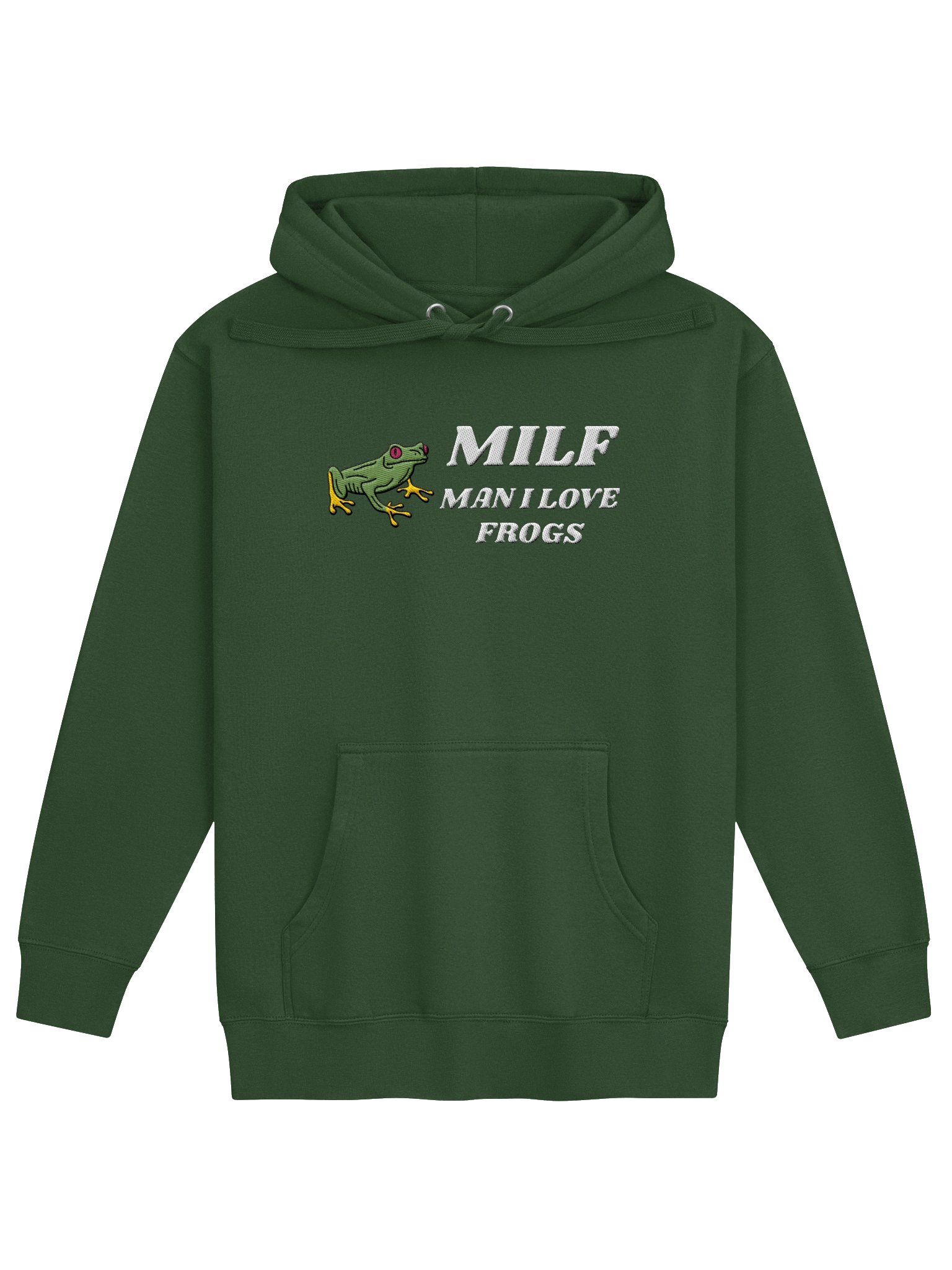 Milf Man I Love Frogs Embroidery Premium Hoodie product image (18)