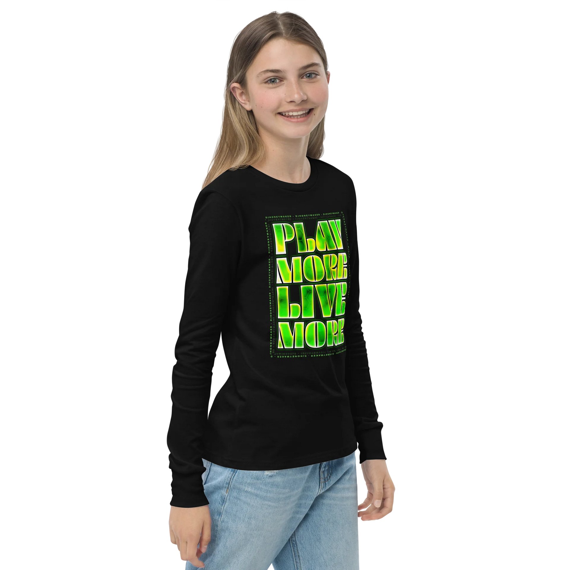 Play More Live More Youth Long Sleeve T-Shirt product image (12)