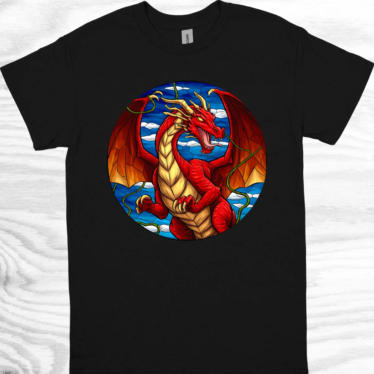 Stained Glass Red Dragon product image (1)