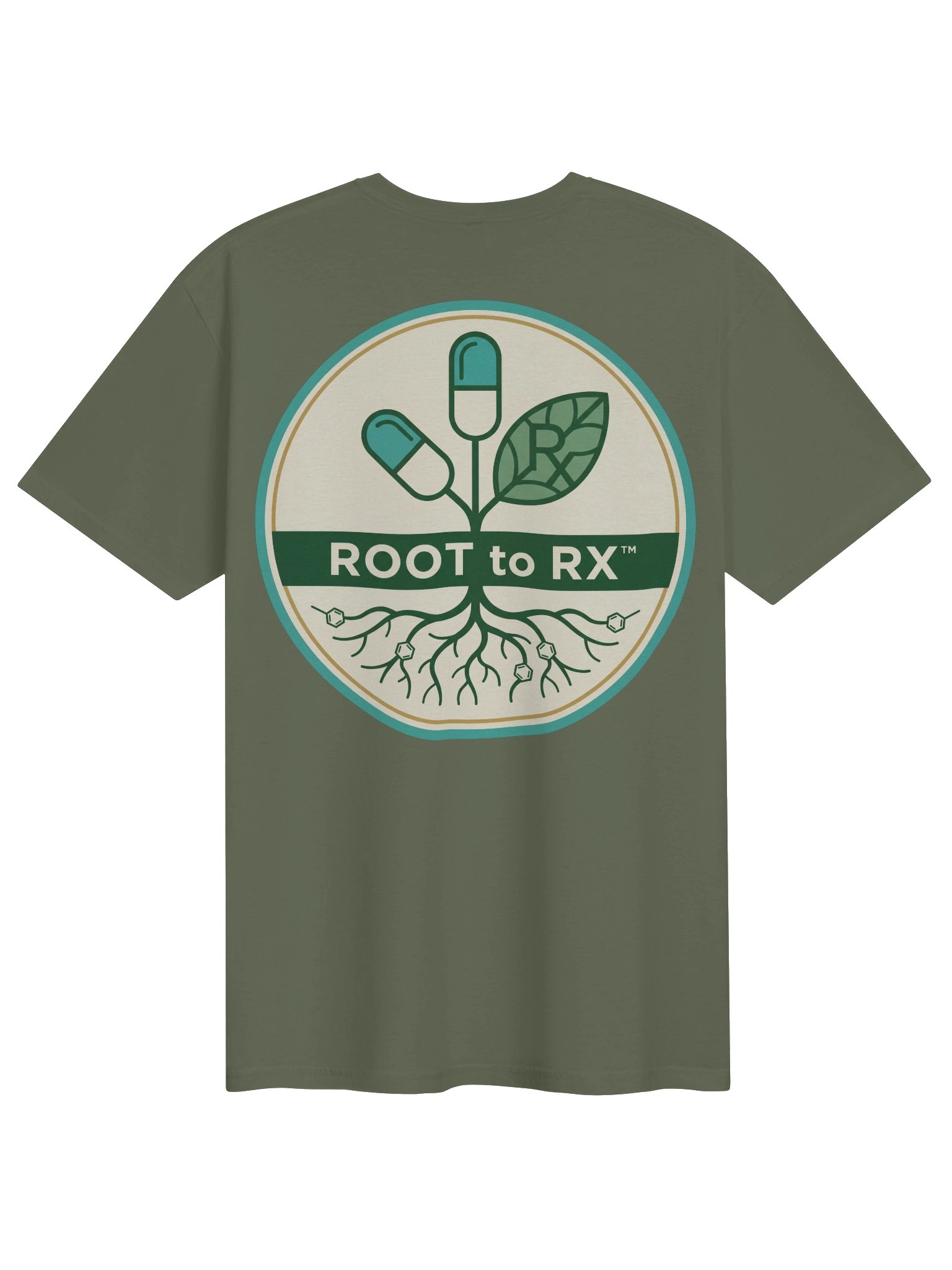 Root to Rx Logo Tee (Military Green) product image (2)