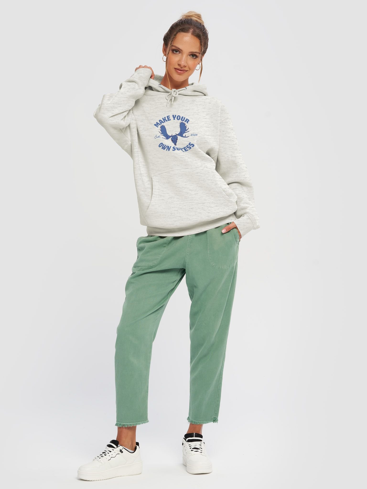 Blue Moose Skull - Make Your Own Success - Sweatshirt product image (9)