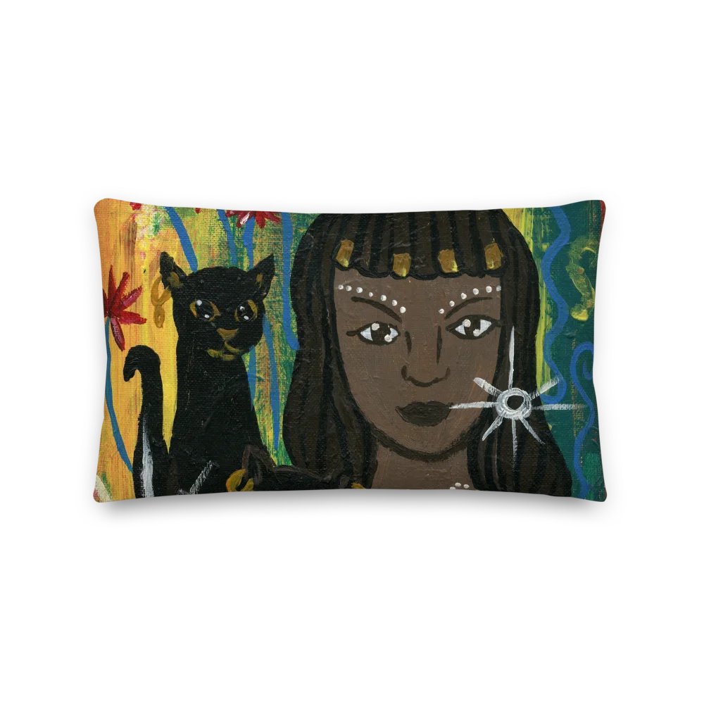 Cat Goddess Bastet Decorative Pillow product image (5)
