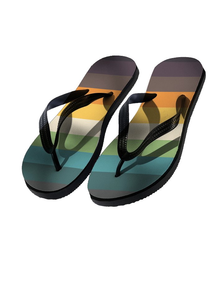 Artistic Lung Stripes Flip-Flops product image (1)