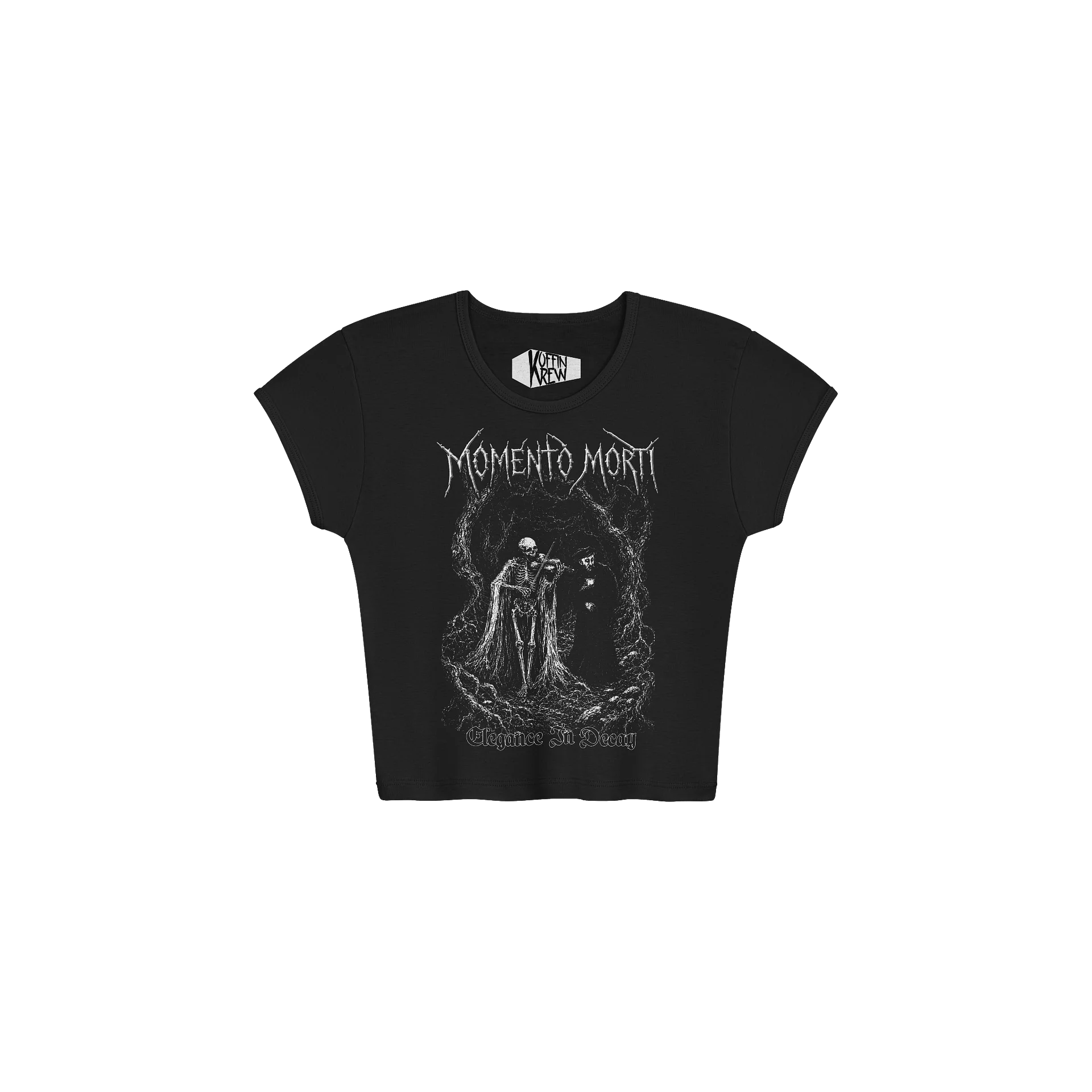 Death's Melody Womens Baby Tee Crop Top product image (1)