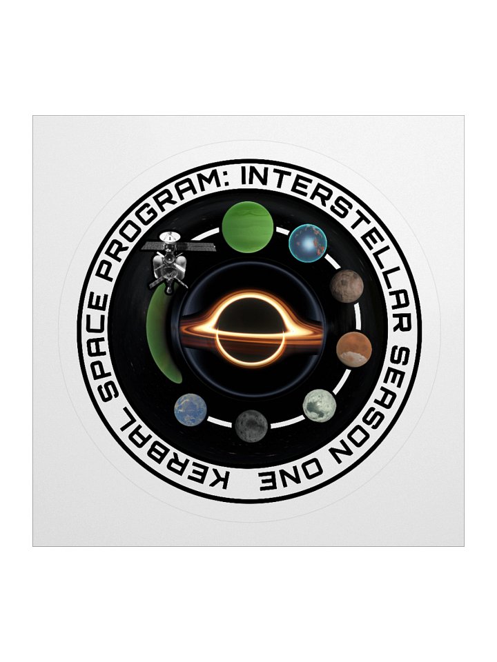 KSP: Interstellar Mission Patch Kiss-Cut Sticker product image (1)