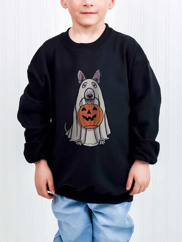 Halloween English Bull Terrier(White) Youth Sweatshirt product image (1)