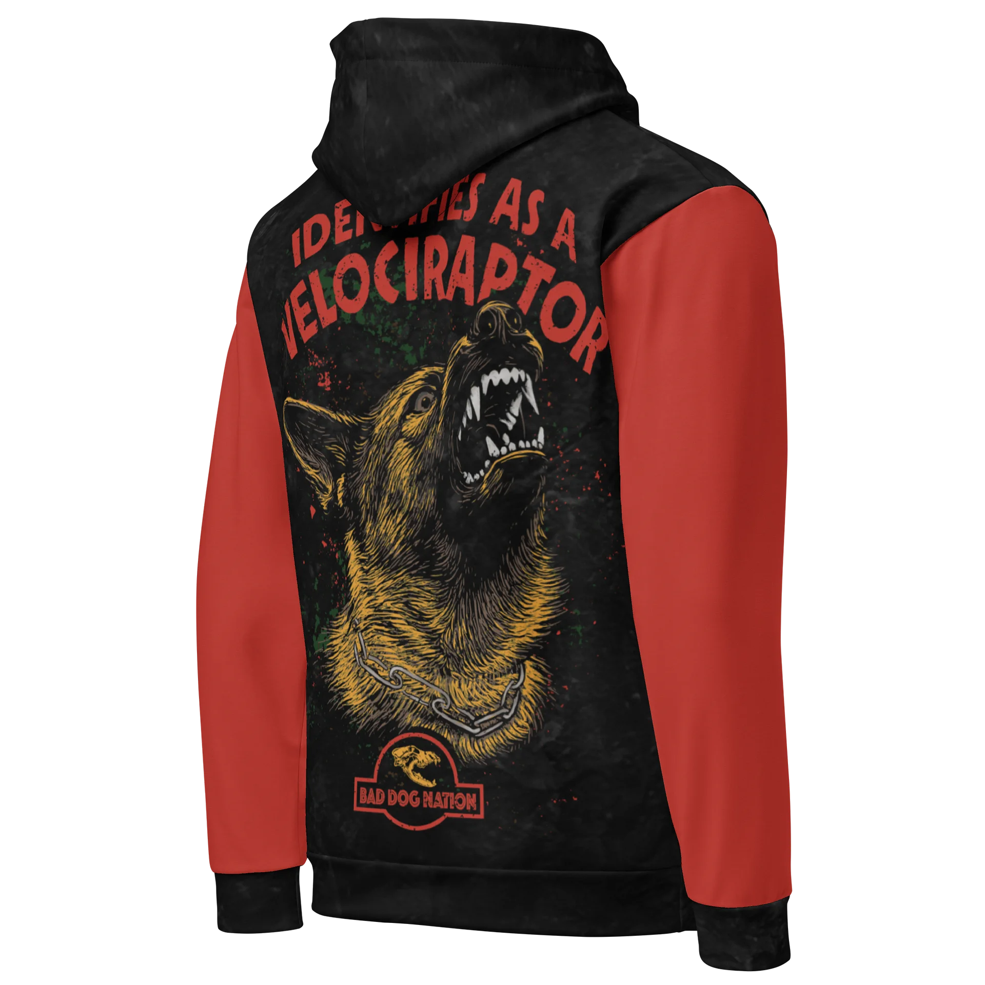 Identifies as a Velociraptor - Premium Adult Unisex All Over Print Hoodie product image (3)
