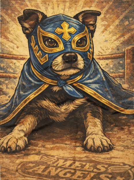 Lucha Dog Throw Blanket – Funny Mexican Wrestling Pet Blanket | Small Couch & Pet Blanket 30×40 product image (3)