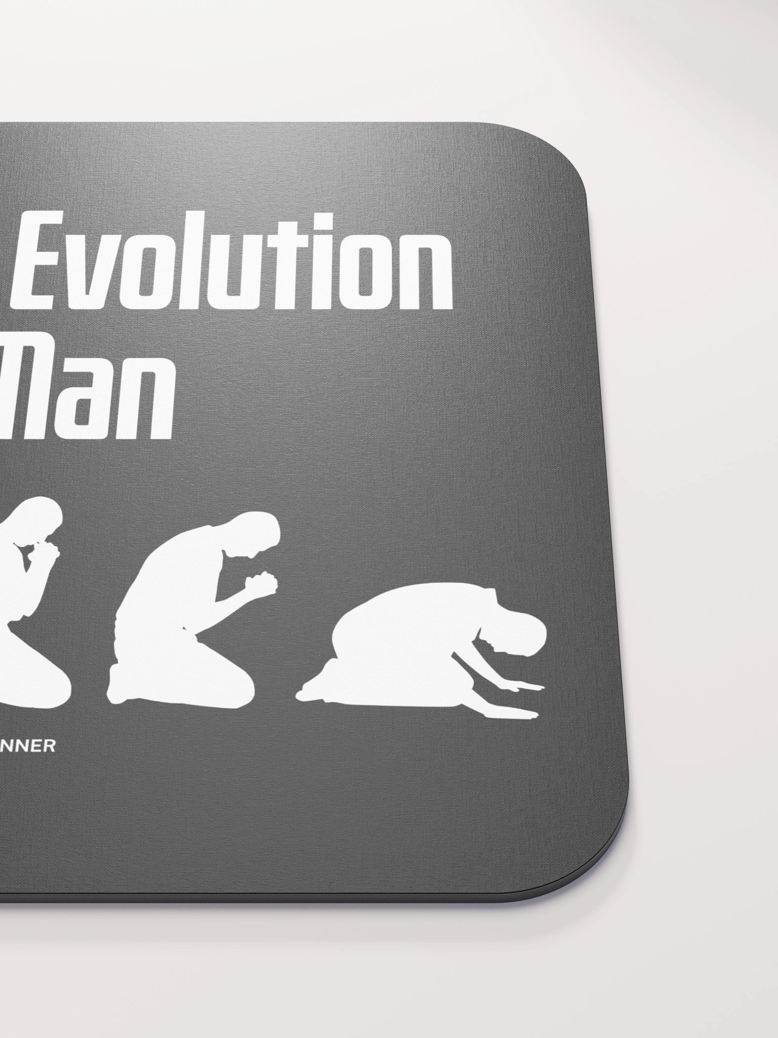 The Real Evolution of Man, Black Mouse Pad product image (5)