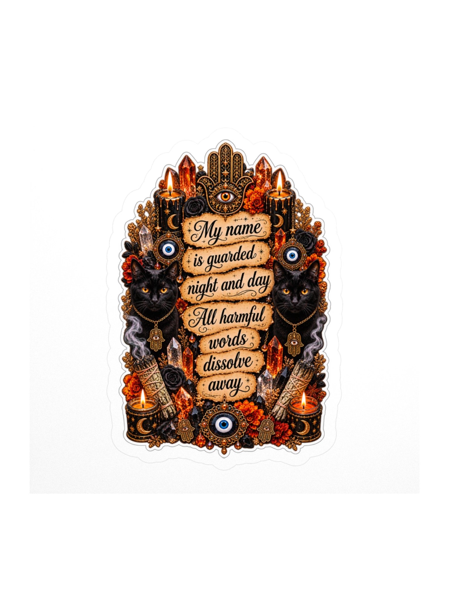ward your name halloween sticker product image (1)