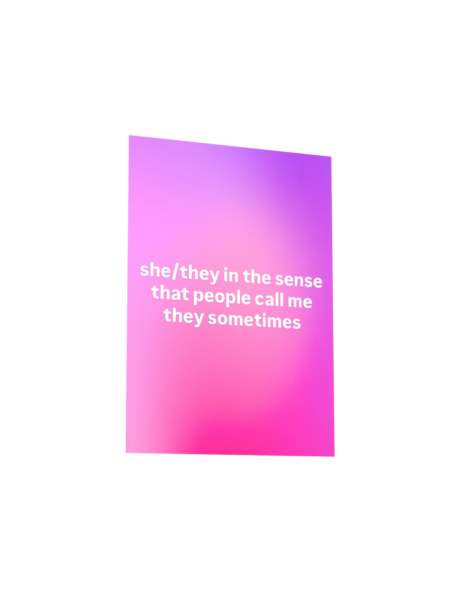 "She/They" Create Mode Print/Poster product image (17)