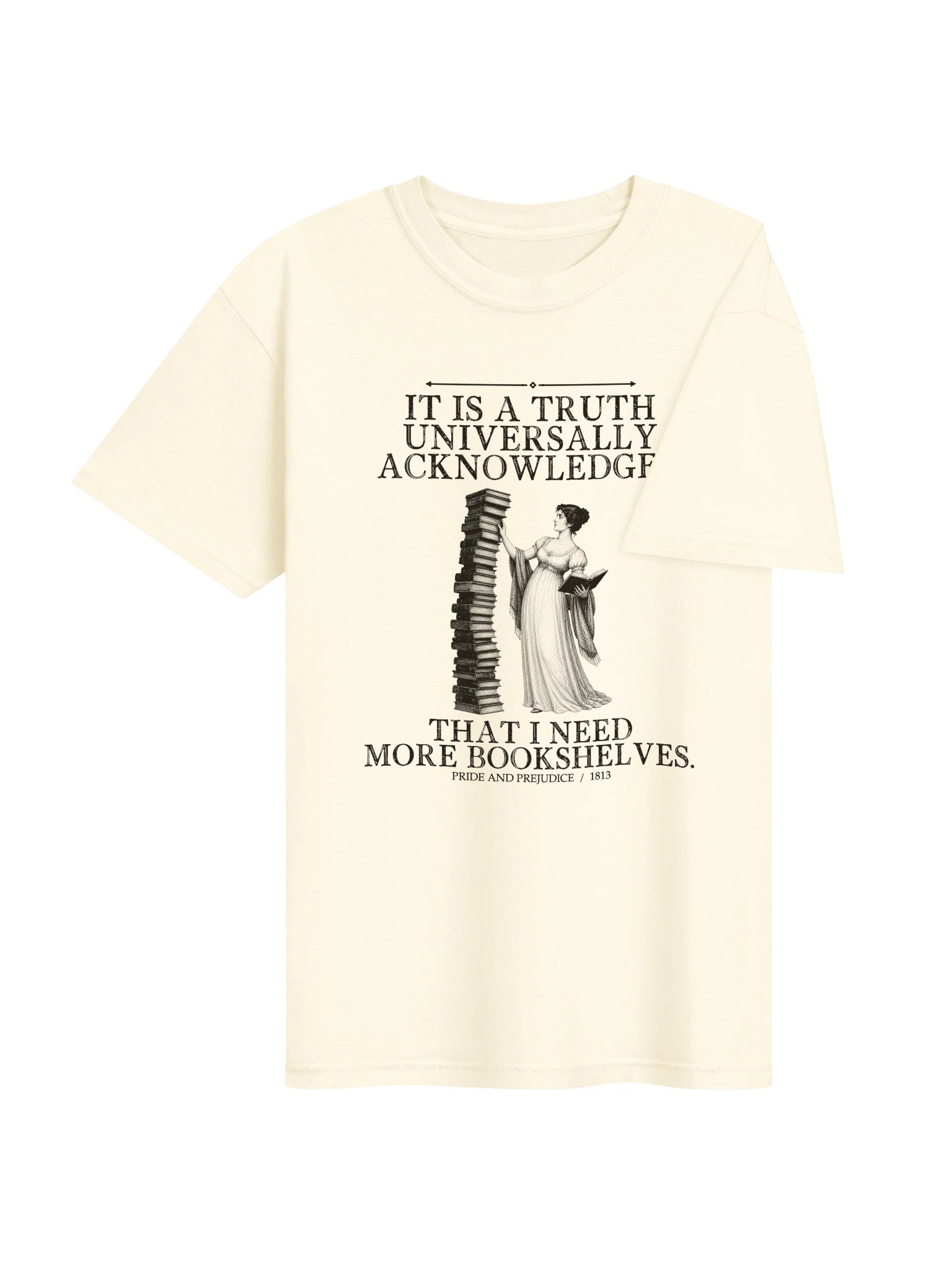 Truth More Bookshelves -- Pride and Prejudice Tee (Light) product image (13)