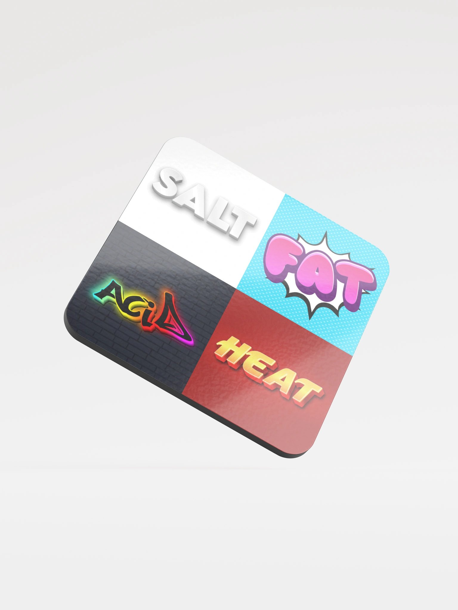 Salt Fat Acid Heatr - Glossed Cork Coaster product image (1)