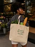 Protein Receipts Inside Organic Cotton Tote Bag – Natural
