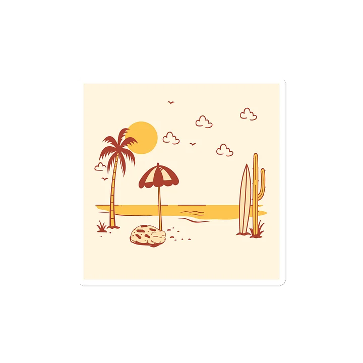 Sunset Beach Die-Cut Magnet product image (2)