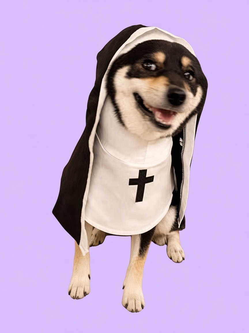 Nun Outfit for Pets product image (5)