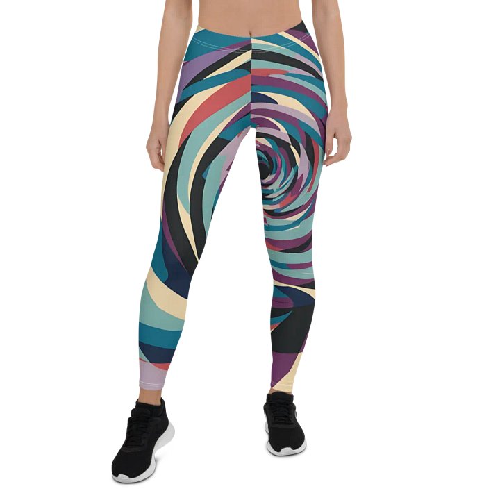 Abstract Lithographic Pattern Design leggings - V5 product image (1)